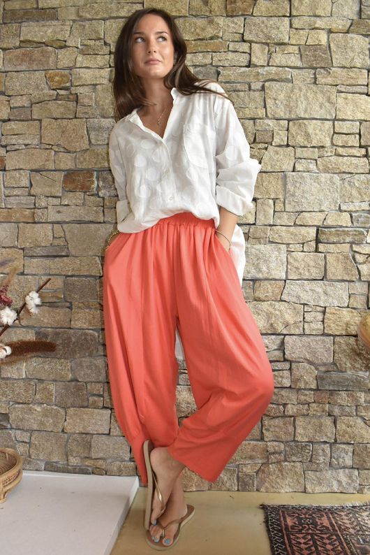 Jo Jo Quirky Classic Barrel Pant Watermelon